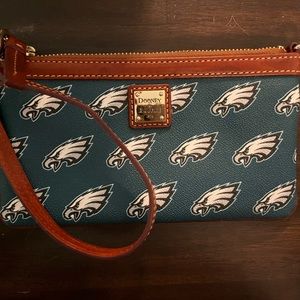 Dooney and Burke Philadelphia Eagles wristlet